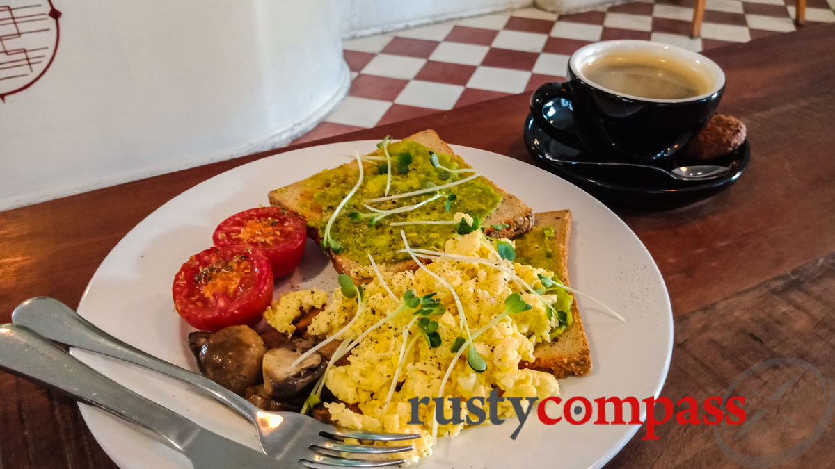 Breakfast at The Old Compass Cafe, Saigon. OPPO F5 Breakfast at The Old Compass Cafe, Saigon. OPPO F5
